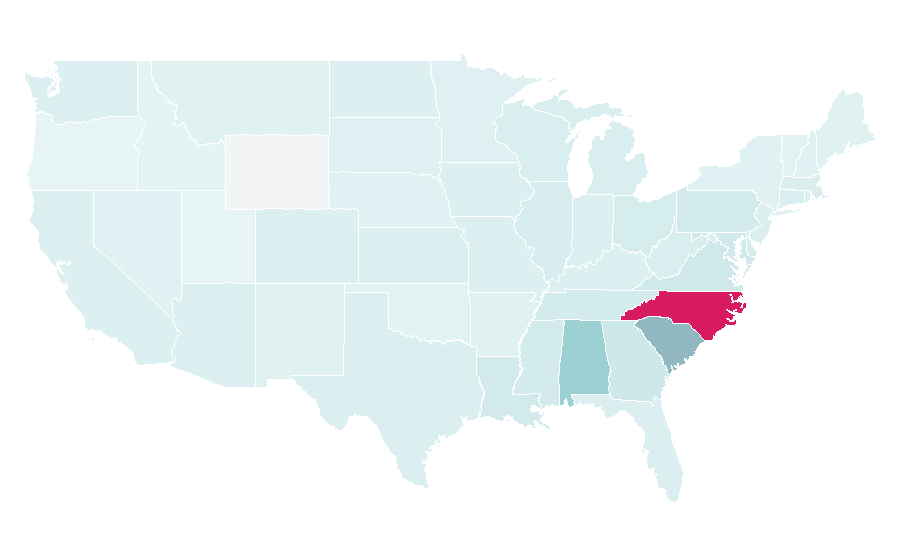 Affinity by region — Bryce Young, United States
