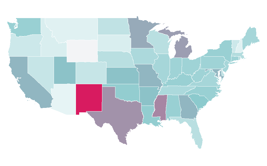 Affinity by region — Bubblegum pop, United States