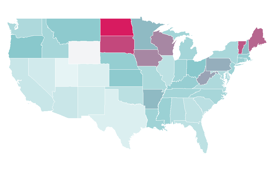 Affinity by region — Bubbles (The Wire), United States