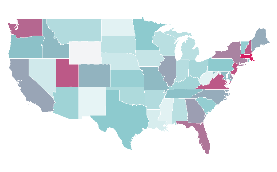 Affinity by region — Buckingham Palace, United States