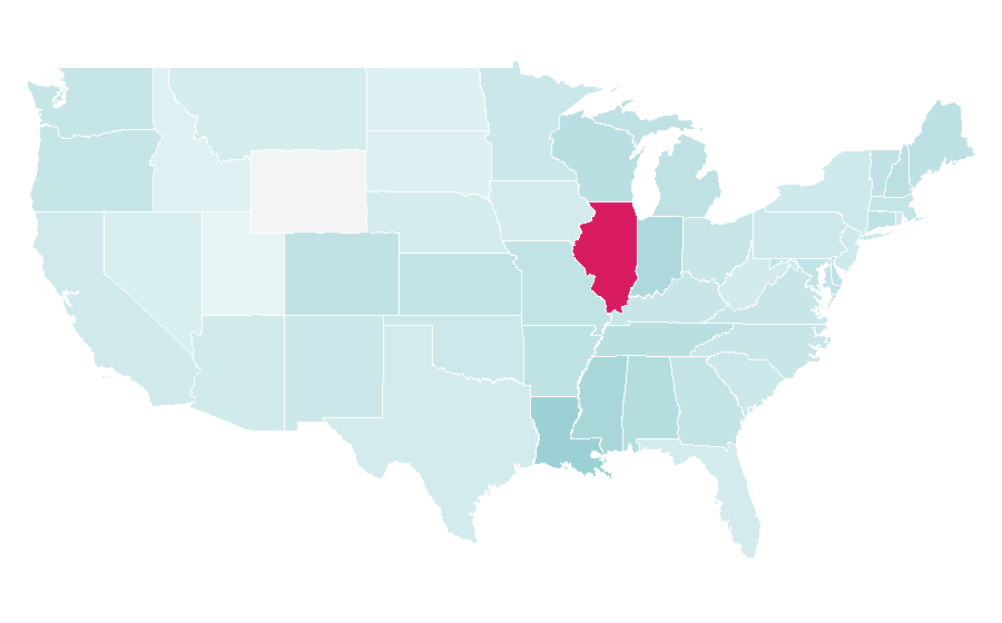 Affinity by region — Buddy Guy, United States