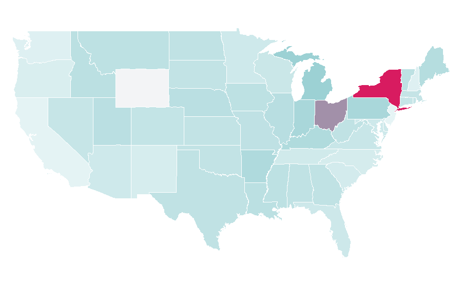 Affinité par région — Buffalo, New York, États-Unis