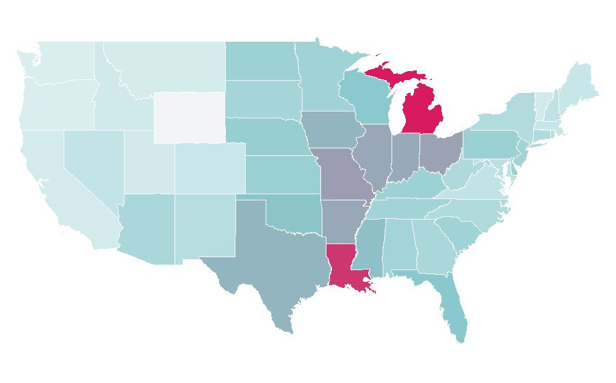 Affinity by region — Buick, United States