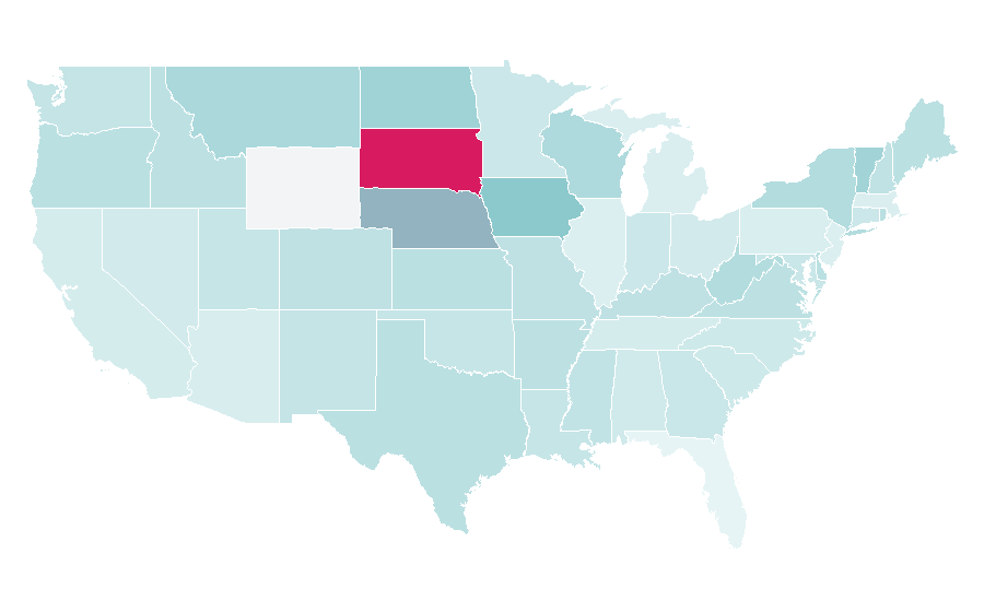 Affinity by region — Building design, United States