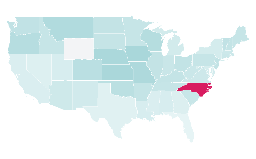 Affinity by region — Bull Durham, United States