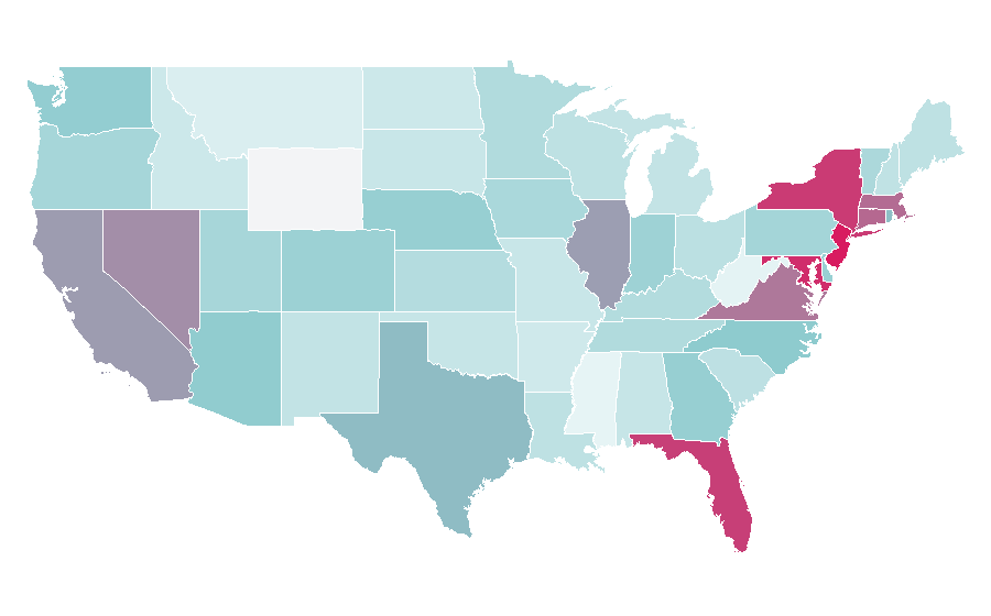 Affinity by region — Bundesliga, United States