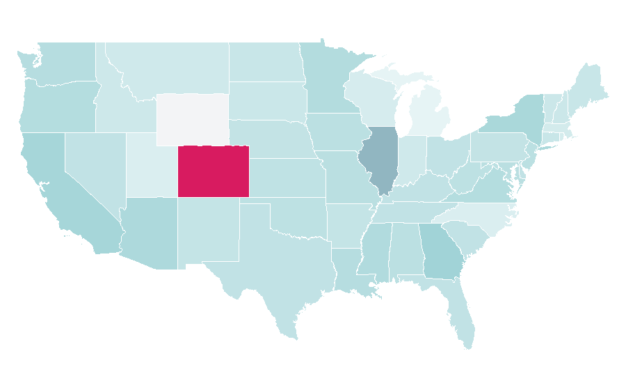 Affinity by region — Burglary, United States