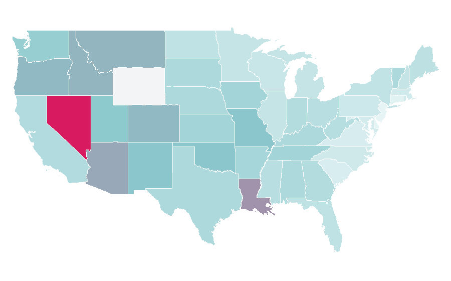 Affinity by region — Burlesque, United States