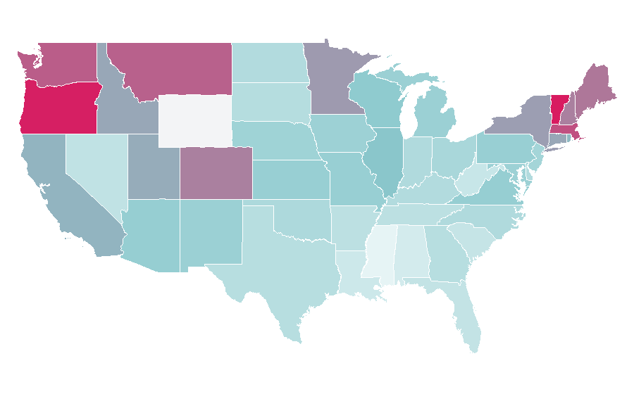 Affinity by region — Burn After Reading, United States