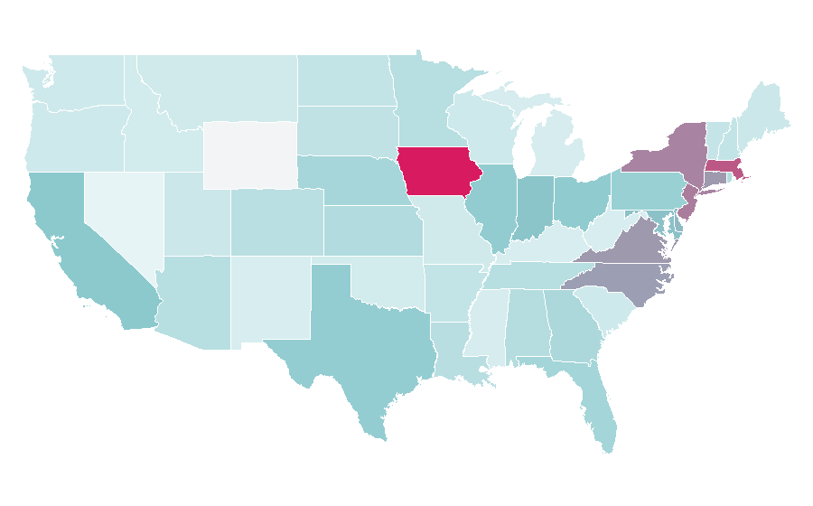 Affinity by region — Business analytics, United States