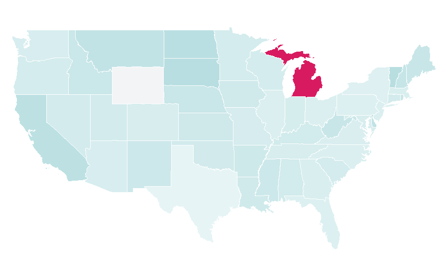 Affinity by region — Business education, United States
