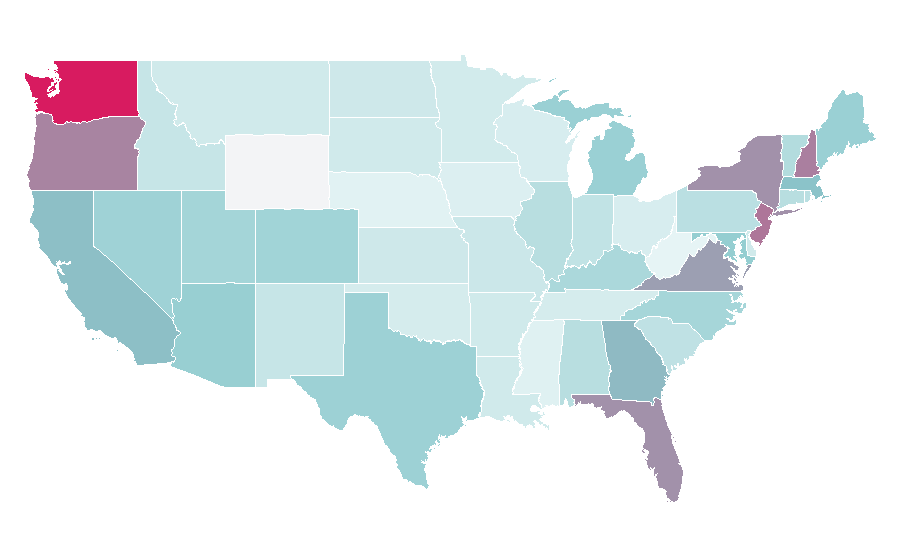 Affinity by region — Busuu, United States