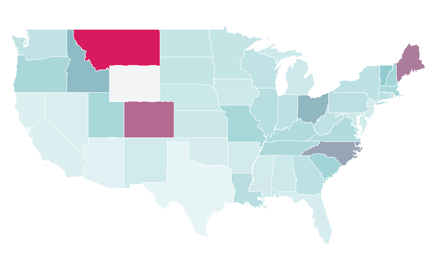 Affinity by region — Caamp, United States