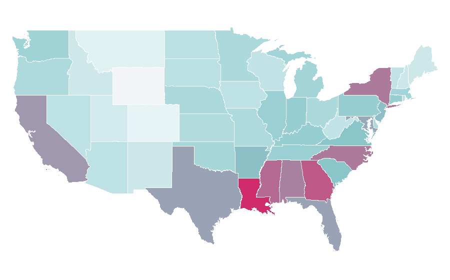 Affinity by region — Cabbage, United States