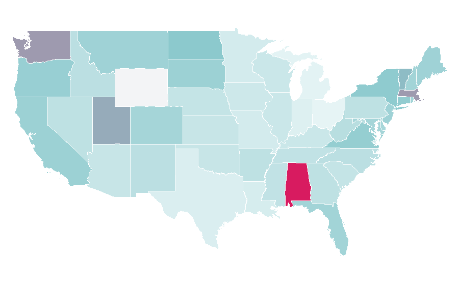 Affinity by region — Cadbury World, United States