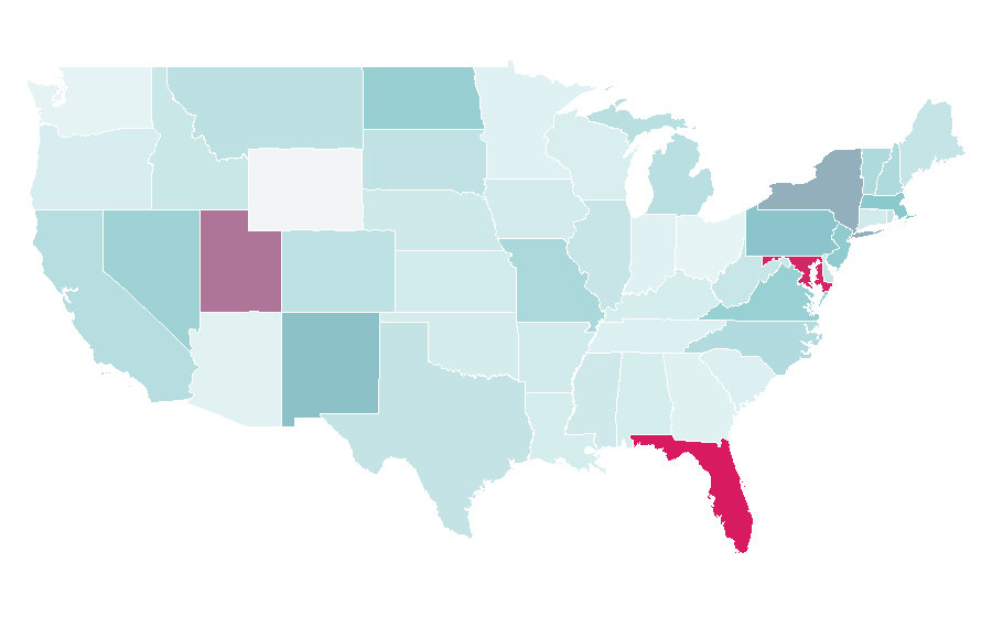 Affinity by region — Cadena SER, United States