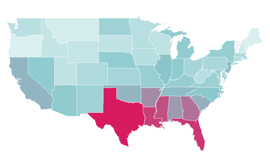 Affinity by region — Cadillac Escalade, United States