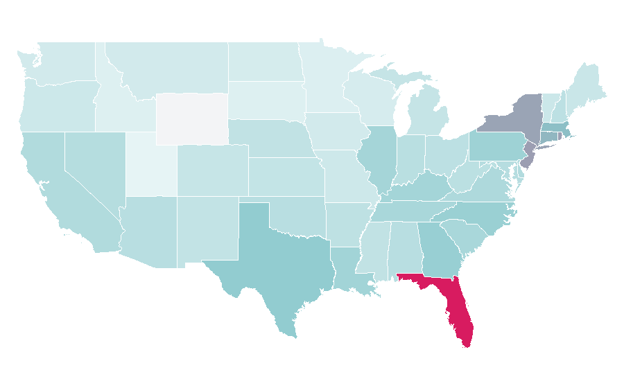 Affinity by region — Café Bustelo, United States