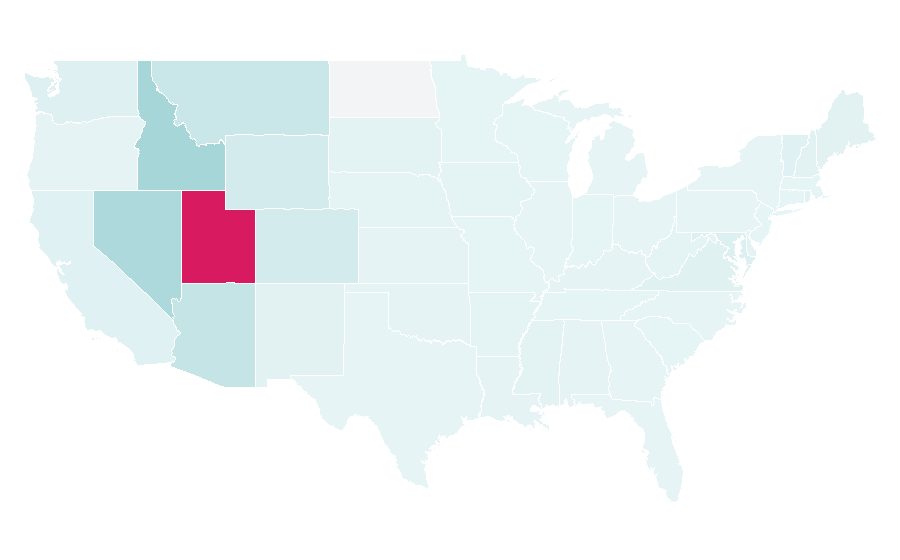 Affinity by region — Cafe Rio, United States