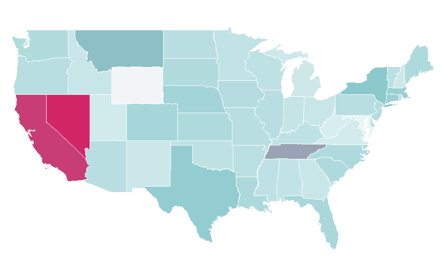 Affinity by region — Caffè Americano, United States