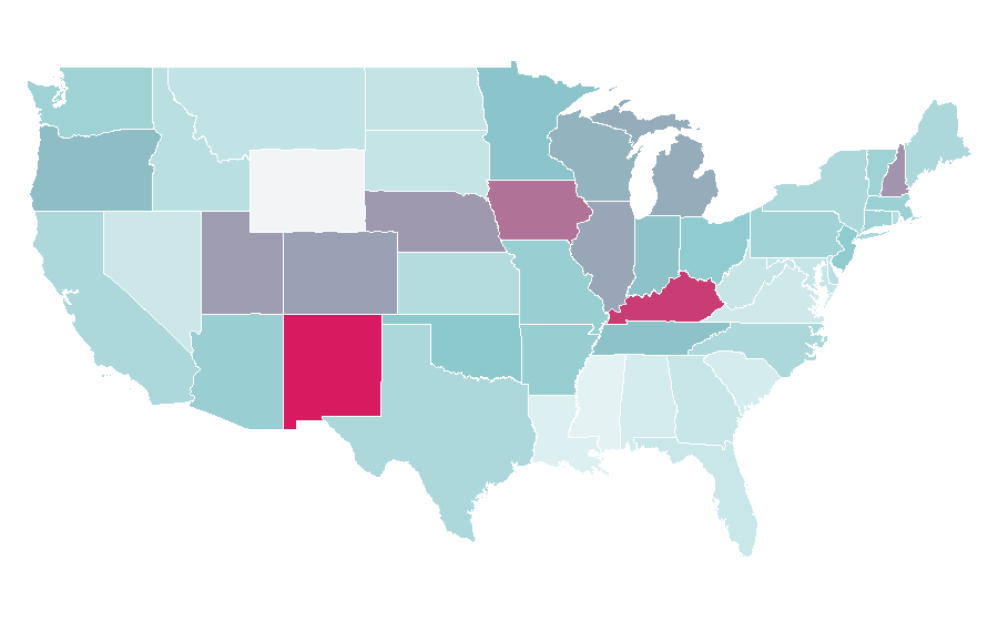 Affinity by region — Cage the Elephant, United States