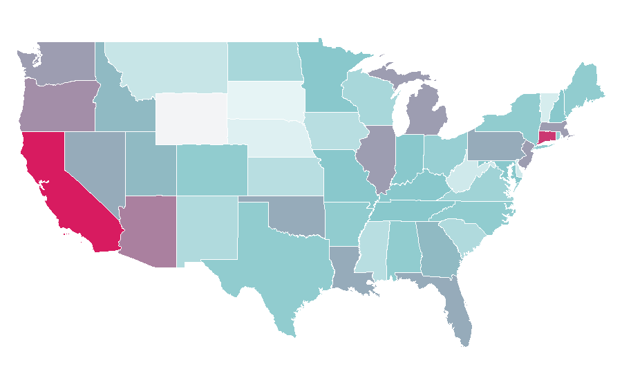 Affinity by region — Caitlyn Jenner, United States