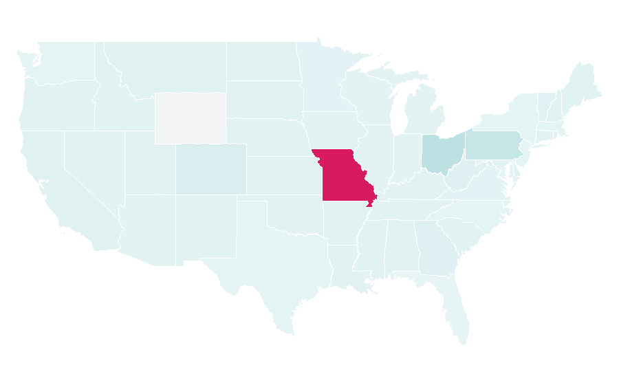 Affinity by region — Cakery, United States