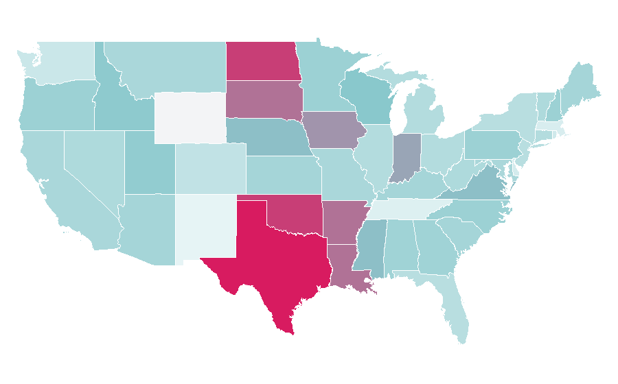 Affinity by region — Calculator, United States