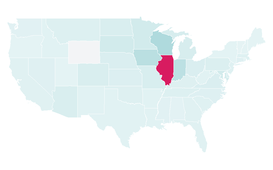 Affinity by region — Caleb Williams, United States