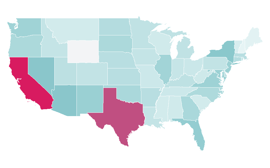 Affinity by region — Calf, United States