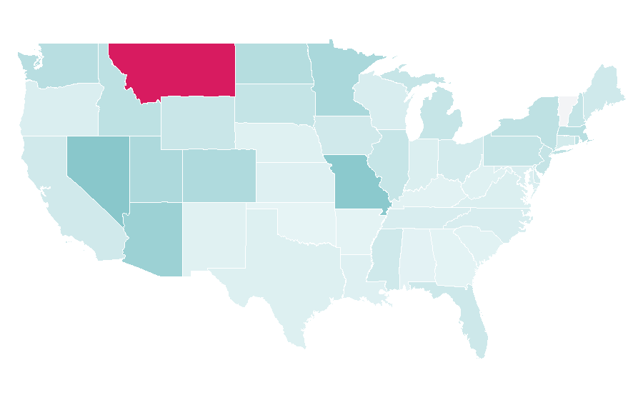 Affinity by region — Calgary Flames, United States
