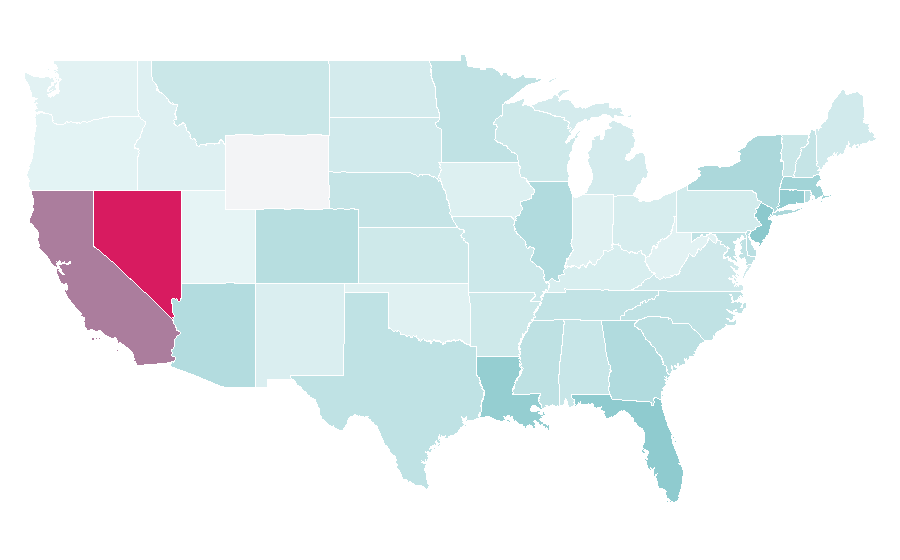 Affinity by region — California wine, United States