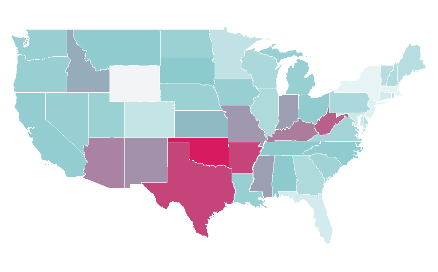 Affinity by region — Call of Duty: Advanced Warfare, United States