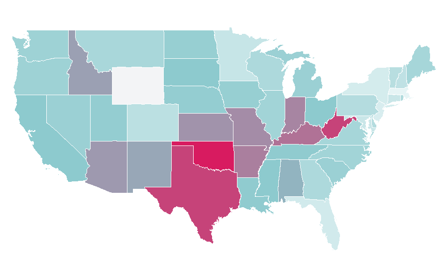 Affinity by region — Call of Duty: Black Ops, United States