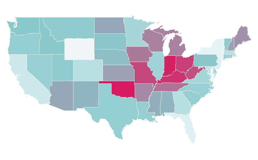 Affinity by region — Call of Duty: Finest Hour, United States