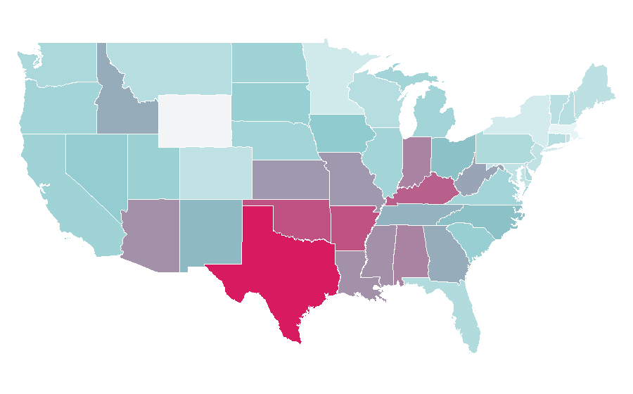 Affinity by region — Call of Duty: Modern Warfare 3, United States