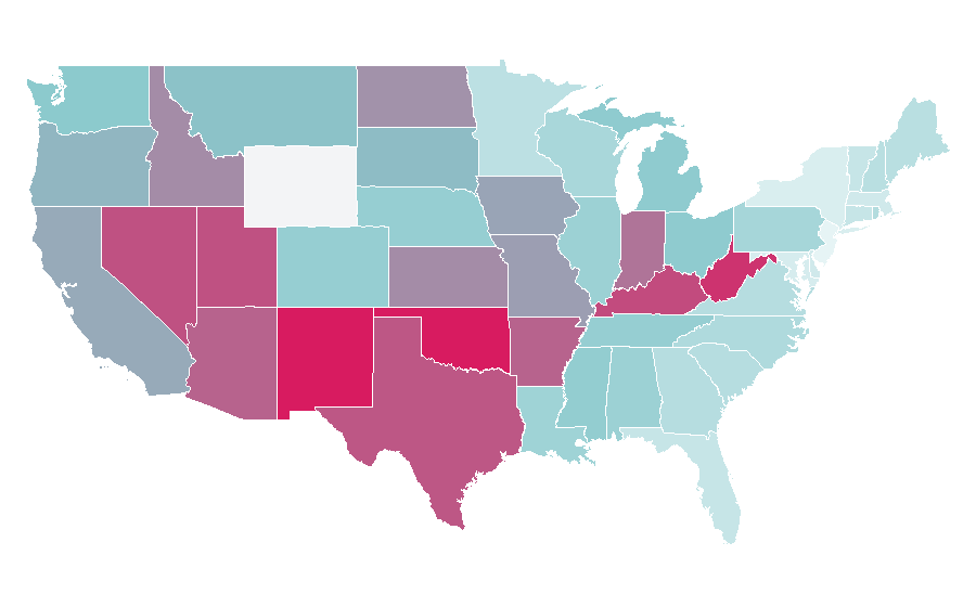 Affinity by region — Call of Duty: Zombies, United States