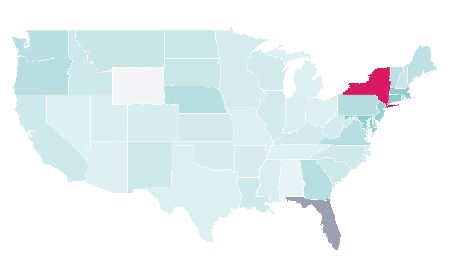 Affinity by region — Calypso music, United States