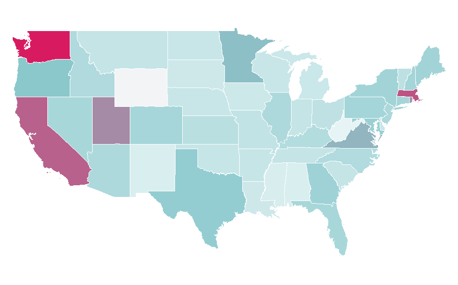 Affinity by region — Cambodia, United States