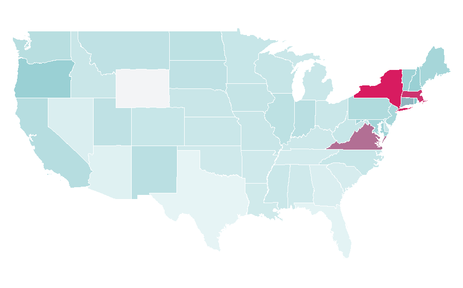 Affinity by region — Cambridge University Press, United States
