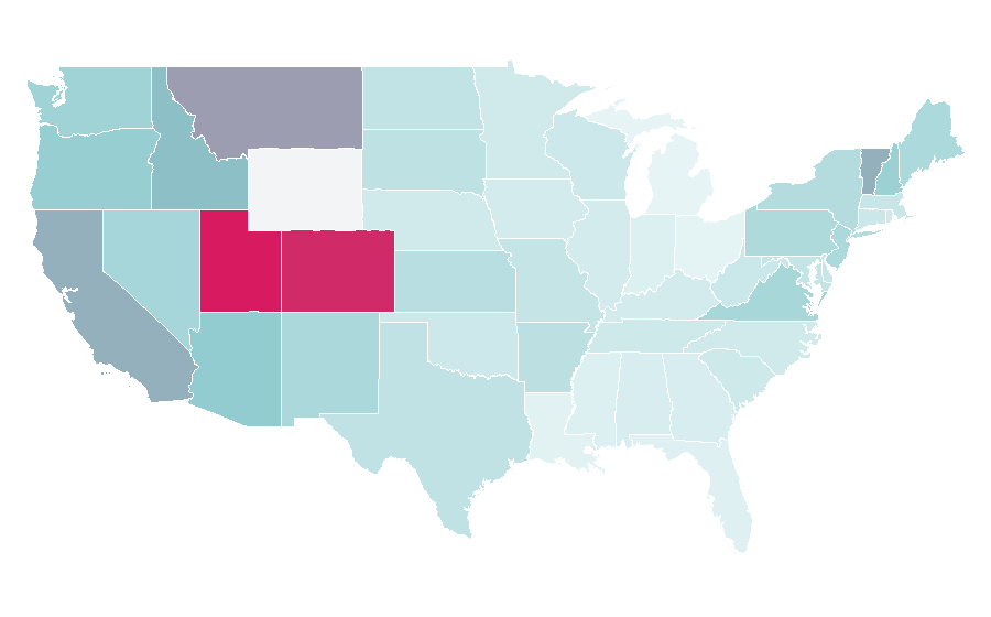 Affinity by region — camelbak, United States