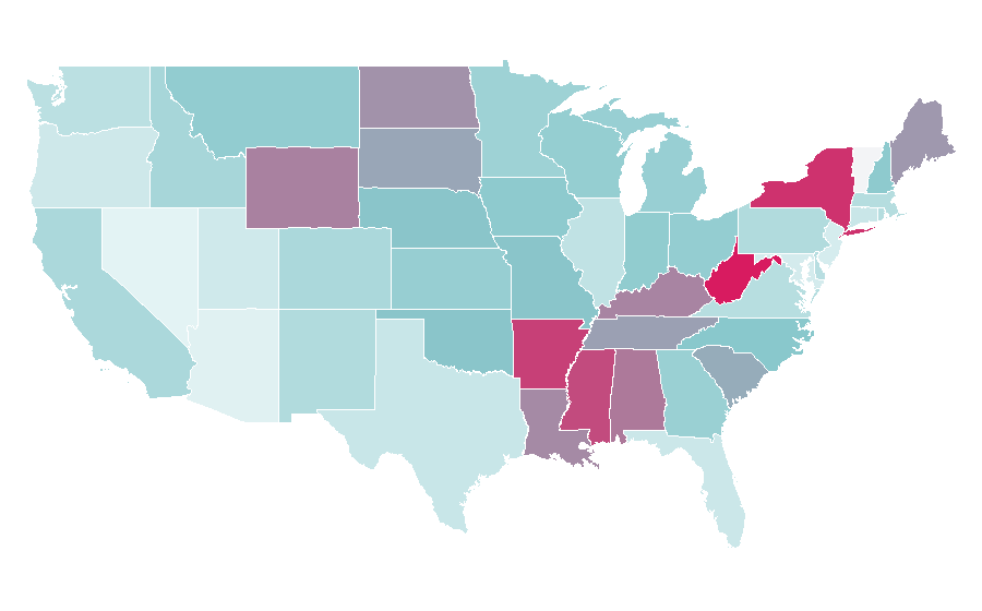 Affinity by region — Camper (company), United States