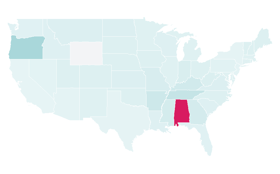 Affinity by region — Campspace, United States