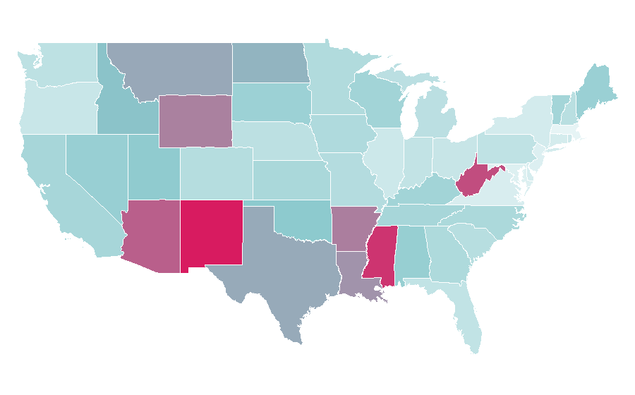 Affinity by region — Can-Am, United States