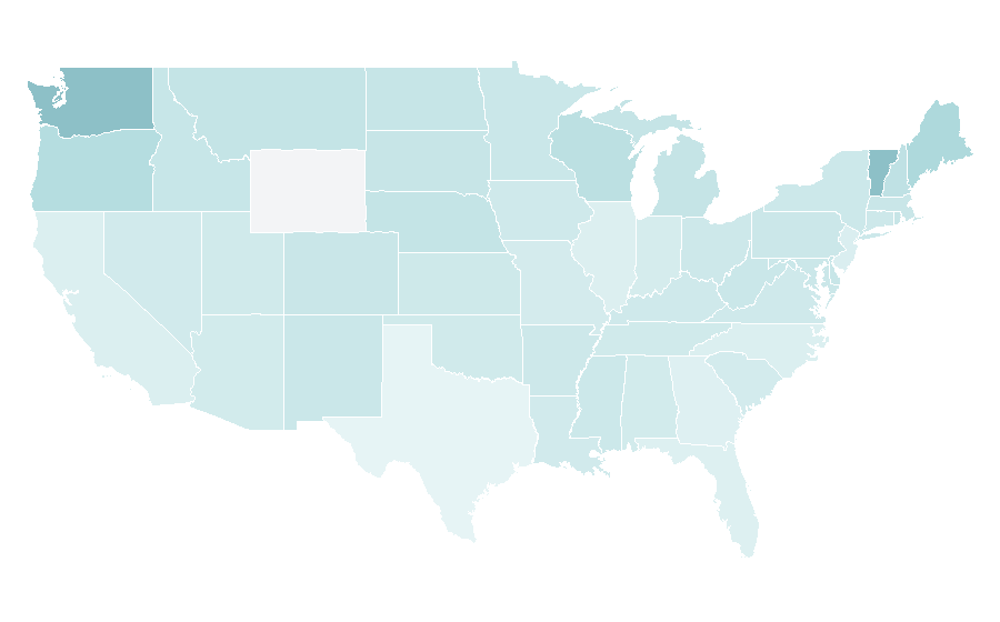 Affinity by region — Canadian Broadcasting Corporation, United States