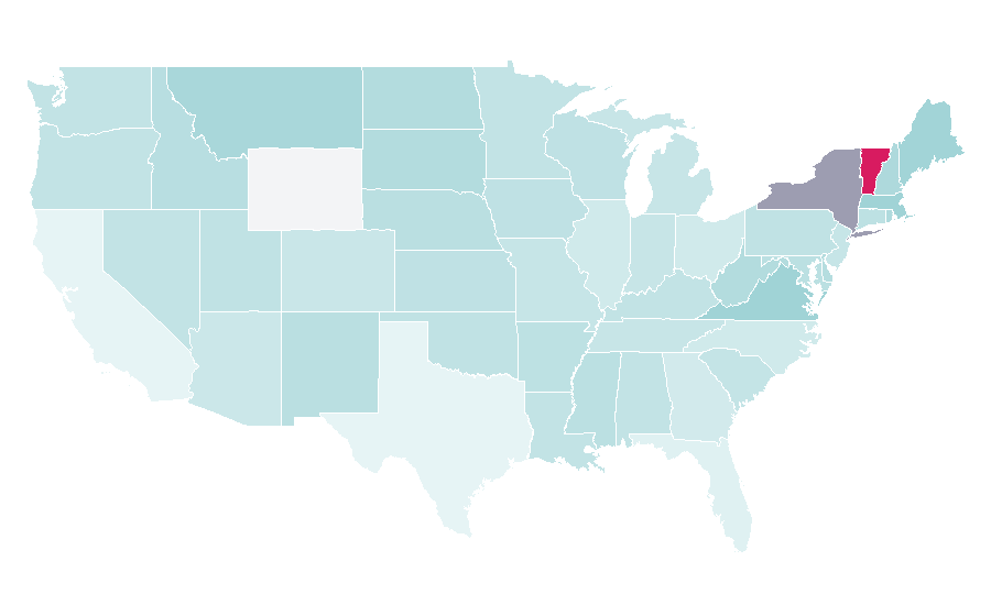 Affinity by region — Canadian Museum of History, United States