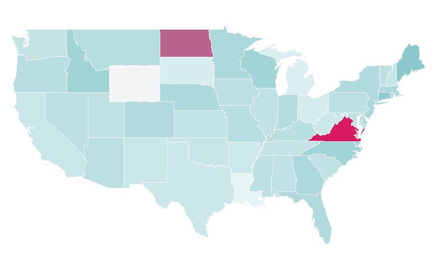 Affinity by region — Canasta, United States