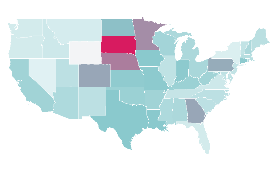 Affinity by region — Candy Land, United States