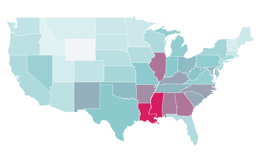 Affinity by region — Candyman (film), United States