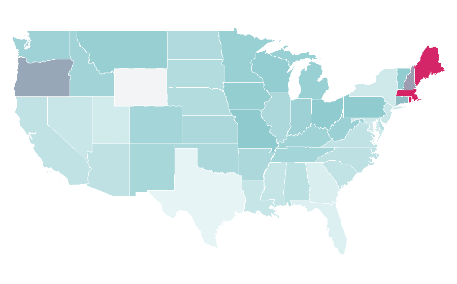 Affinity by region — Canned Heat, United States